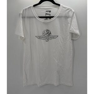 IndyCar T Shirt Women White Indianapolis Motor Speedway Size 2XL White New
